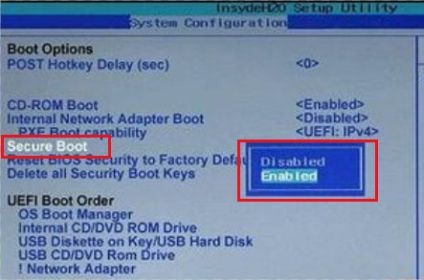 Win10如何關閉安全啟動？Win10關閉安全啟動的方法