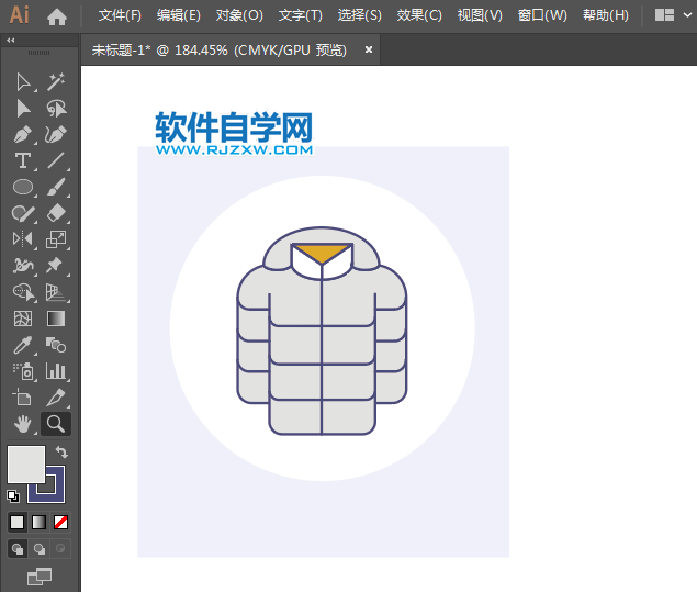 ai怎么設(shè)計(jì)鴨絨衣圖形